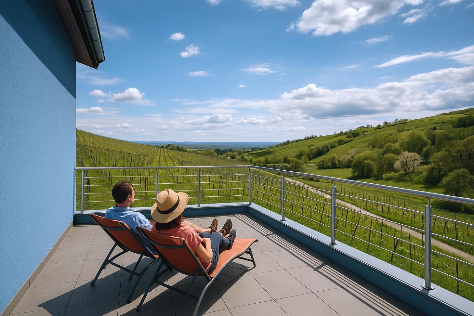 Appartement Domaine BOHN Blue Winehouse à Reichsfeld Extérieur photo